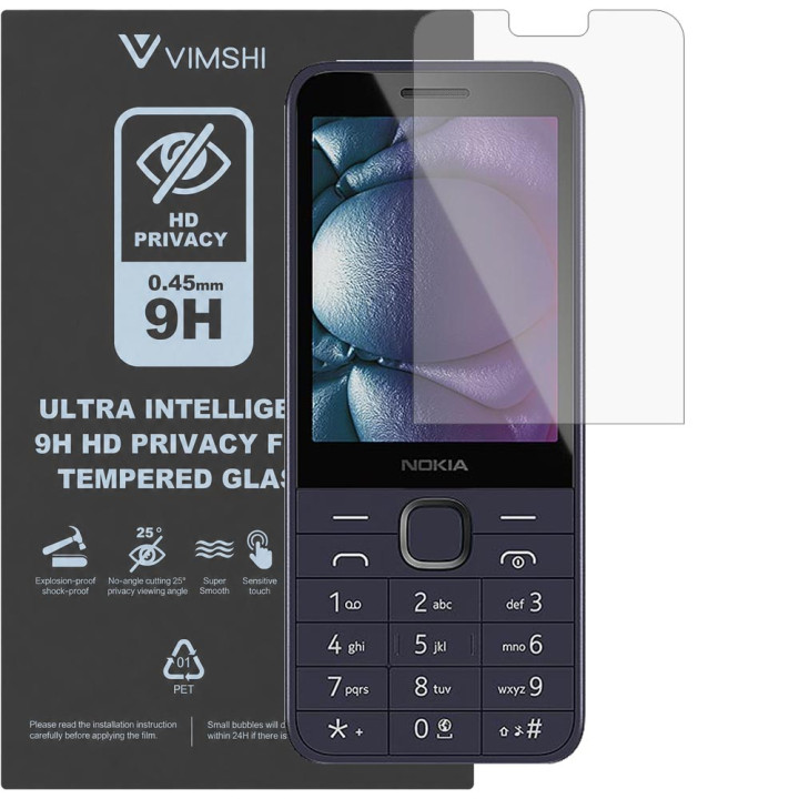 Протиударна захисна плівка антишпигун Vimshi Ultra 9H Privacy Flex для Nokia 215 4G (2024)