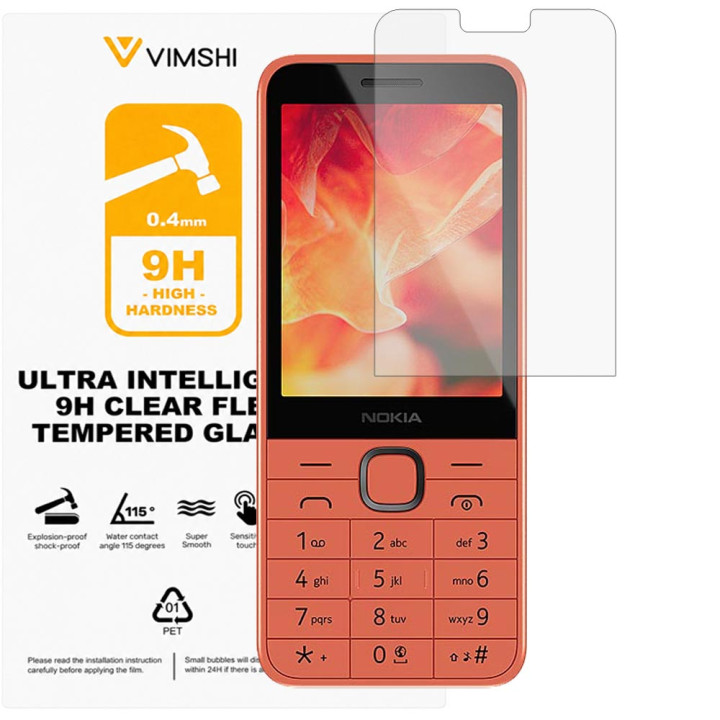 Протиударна захисна плівка Vimshi Ultra 9H Clear Flex для Nokia 220 4G (2024)