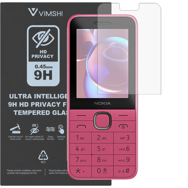Протиударна захисна плівка антишпигун Vimshi Ultra 9H Privacy Flex для Nokia 225 4G (2024)