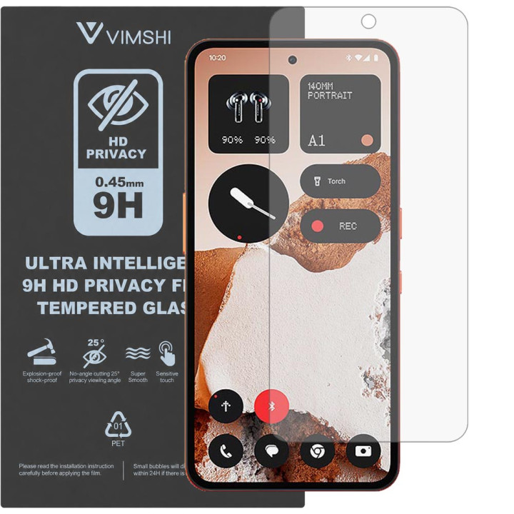 Протиударна захисна плівка антишпигун Vimshi Ultra 9H Privacy Flex для Nothing CMF Phone 2 Pro