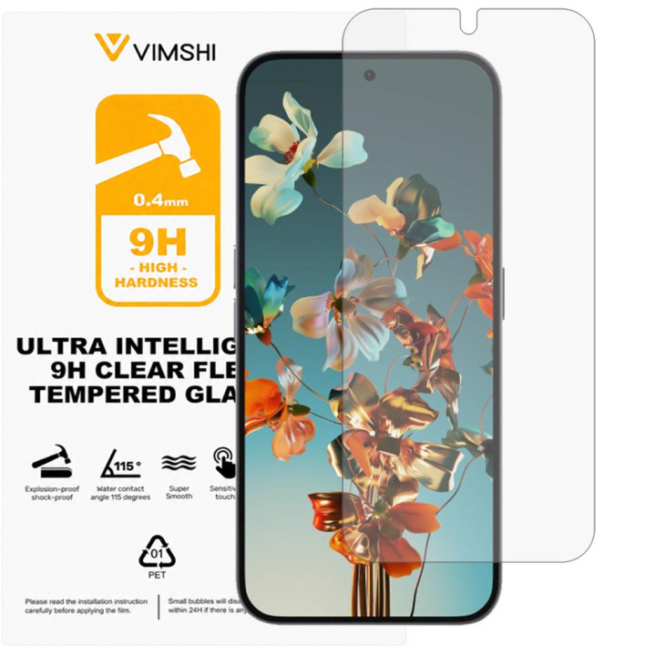 Противоударная защитная пленка Vimshi Ultra 9H Clear Flex для Nothing Phone (2a) Plus