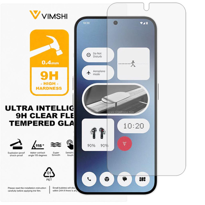 Противоударная защитная пленка Vimshi Ultra 9H Clear Flex для Nothing Phone (2a)