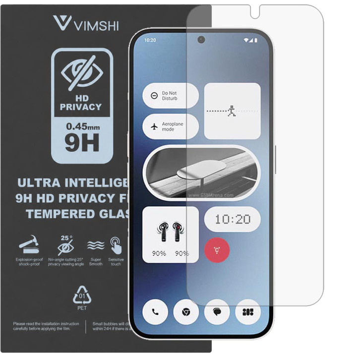 Протиударна захисна плівка антишпигун Vimshi Ultra 9H Privacy Flex для Nothing Phone (2a)