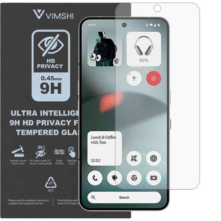 Протиударна захисна плівка антишпигун Vimshi Ultra 9H Privacy Flex для Nothing Phone 3 5G