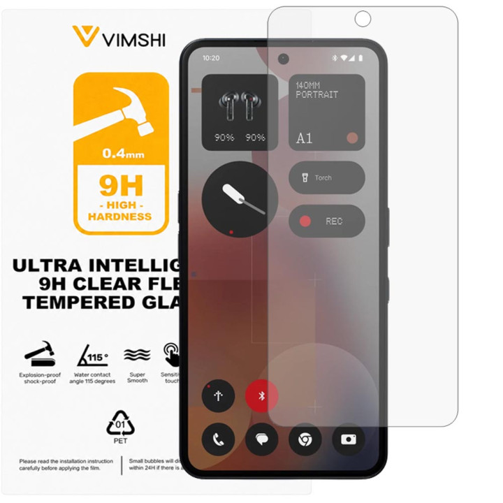 Протиударна захисна плівка Vimshi Ultra 9H Clear Flex для Nothing Phone (3a) Pro