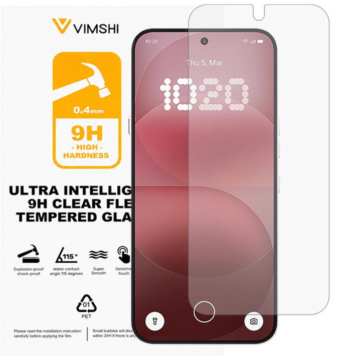 Противоударная защитная пленка Vimshi Ultra 9H Clear Flex для Nothing Phone (4a) Pro