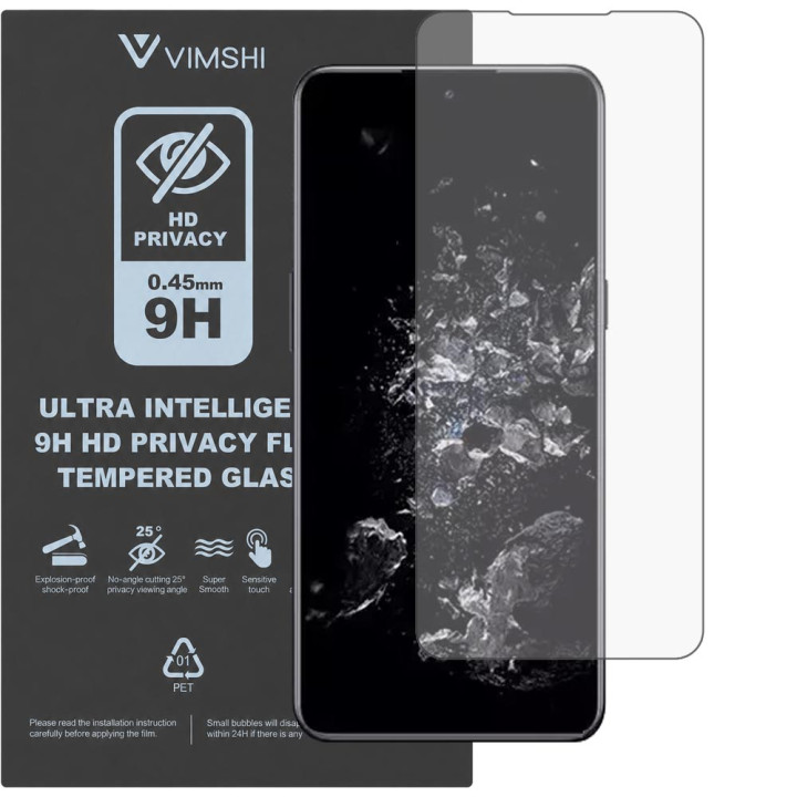 Протиударна захисна плівка антишпигун Vimshi Ultra 9H Privacy Flex для OnePlus 10T