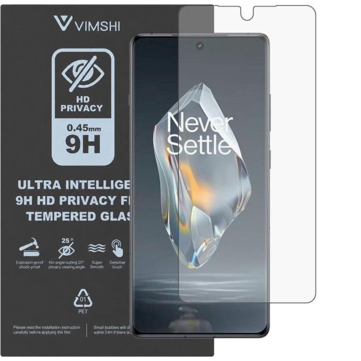 Протиударна захисна плівка антишпигун Vimshi Ultra 9H Privacy Flex для OnePlus 12R