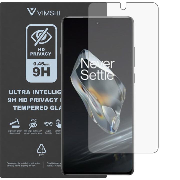 Протиударна захисна плівка антишпигун Vimshi Ultra 9H Privacy Flex для OnePlus 12