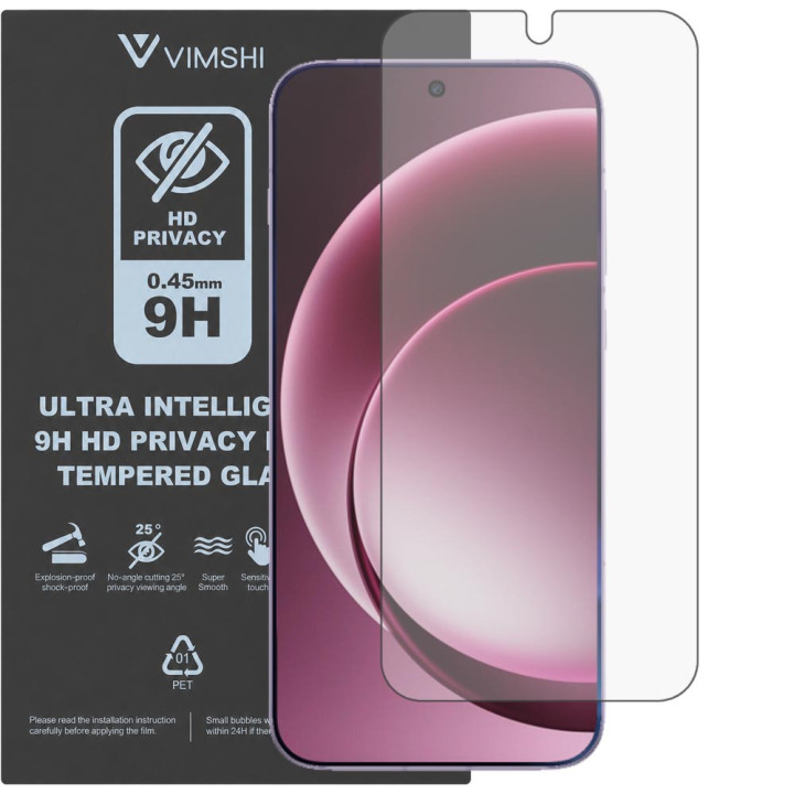 Протиударна захисна плівка антишпигун Vimshi Ultra 9H Privacy Flex для OnePlus 15
