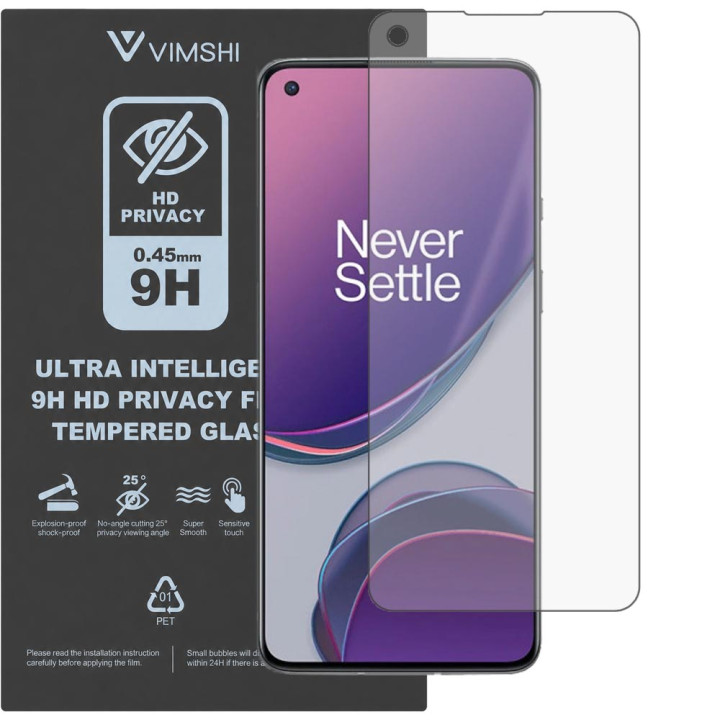 Протиударна захисна плівка антишпигун Vimshi Ultra 9H Privacy Flex для OnePlus 8T