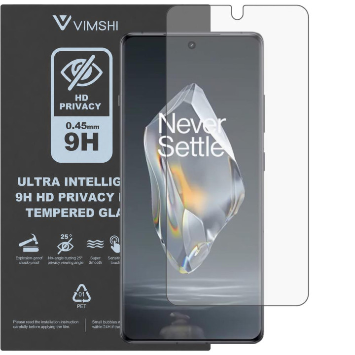 Протиударна захисна плівка антишпигун Vimshi Ultra 9H Privacy Flex для OnePlus Ace 3