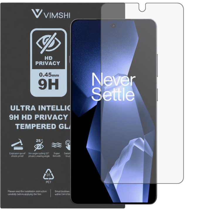 Протиударна захисна плівка антишпигун Vimshi Ultra 9H Privacy Flex для OnePlus Ace 5 Pro