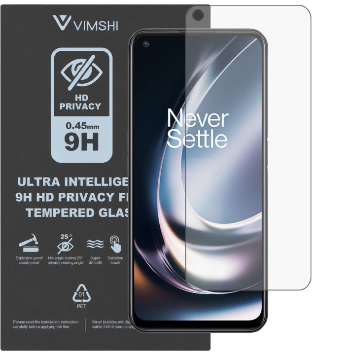 Протиударна захисна плівка антишпигун Vimshi Ultra 9H Privacy Flex для OnePlus Nord CE 2 Lite