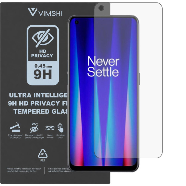 Протиударна захисна плівка антишпигун Vimshi Ultra 9H Privacy Flex для OnePlus Nord CE 2