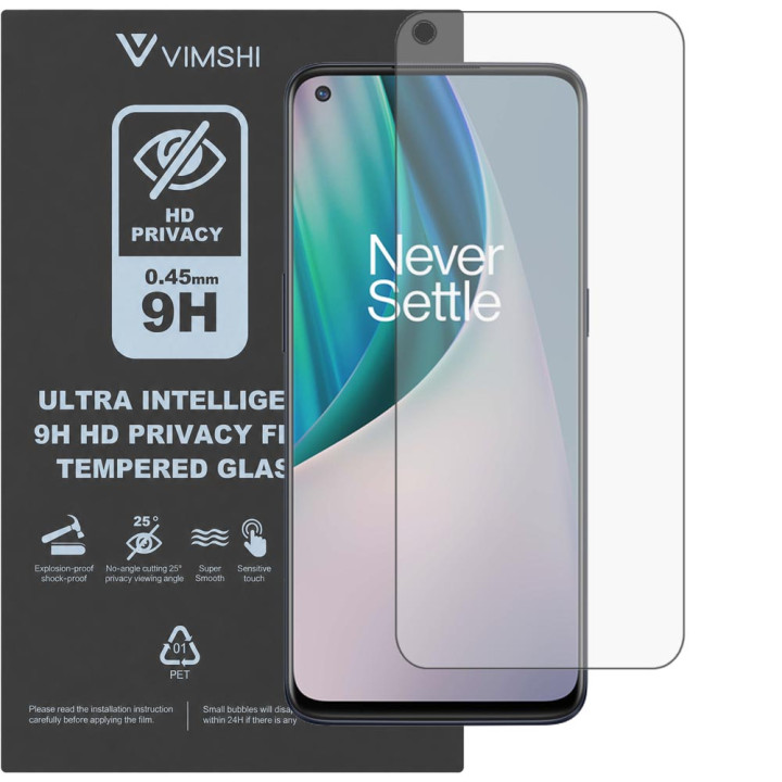 Протиударна захисна плівка антишпигун Vimshi Ultra 9H Privacy Flex для OnePlus Nord N10
