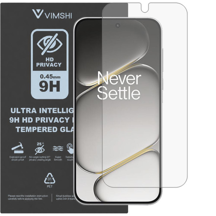 Протиударна захисна плівка антишпигун Vimshi Ultra 9H Privacy Flex для OnePlus Turbo 6V