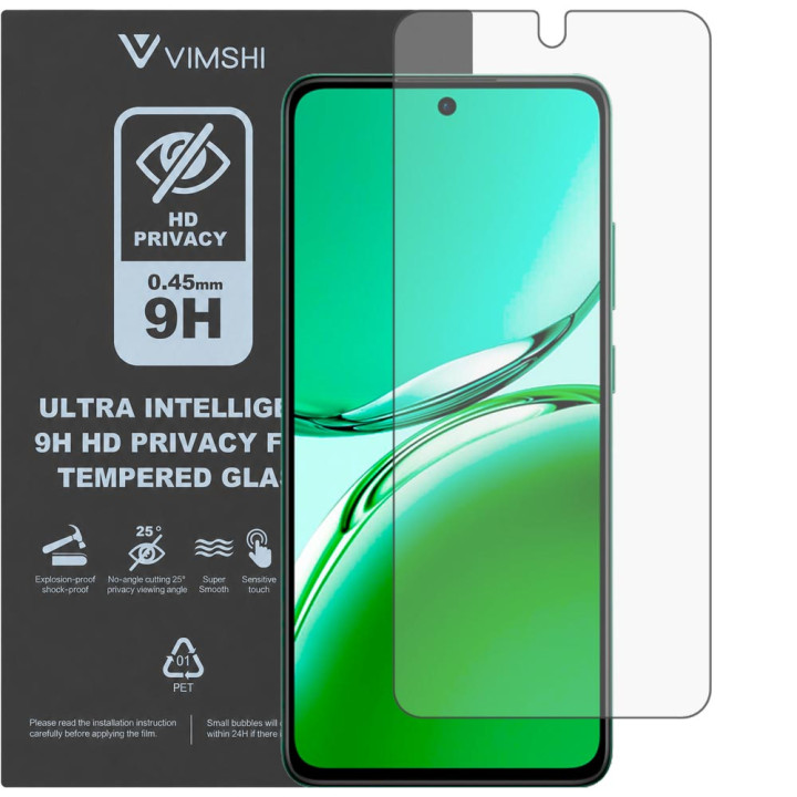 Протиударна захисна плівка антишпигун Vimshi Ultra 9H Privacy Flex для OPPO Reno12 FS 5G