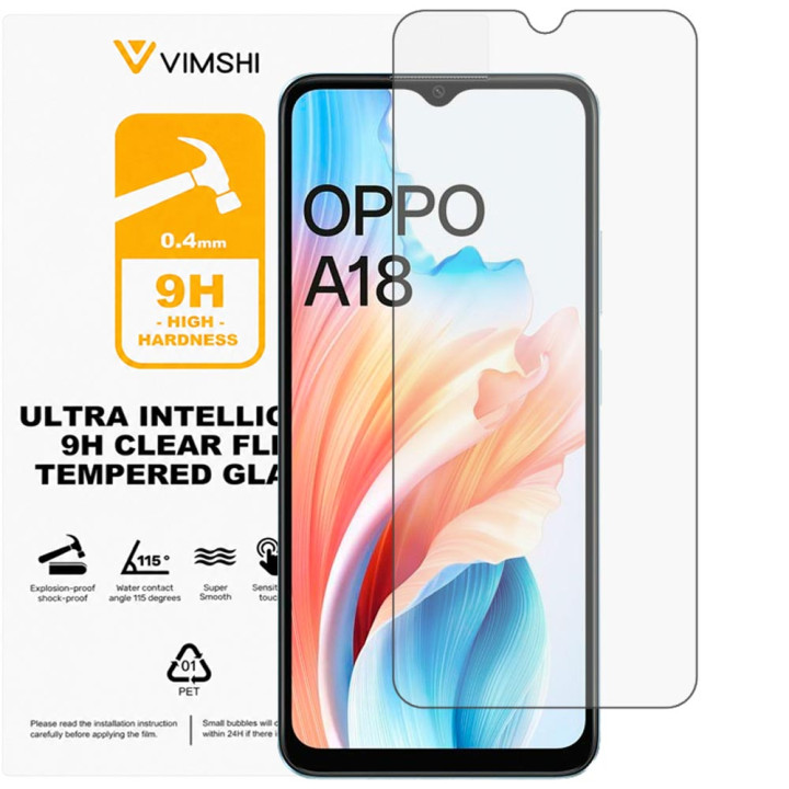 Протиударна захисна плівка Vimshi Ultra 9H Clear Flex для OPPO A18