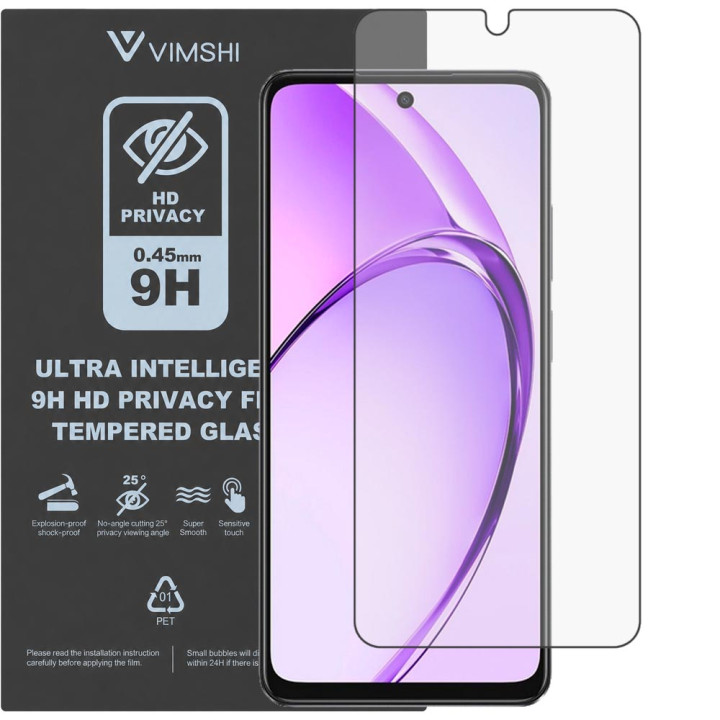Протиударна захисна плівка антишпигун Vimshi Ultra 9H Privacy Flex для OPPO A3