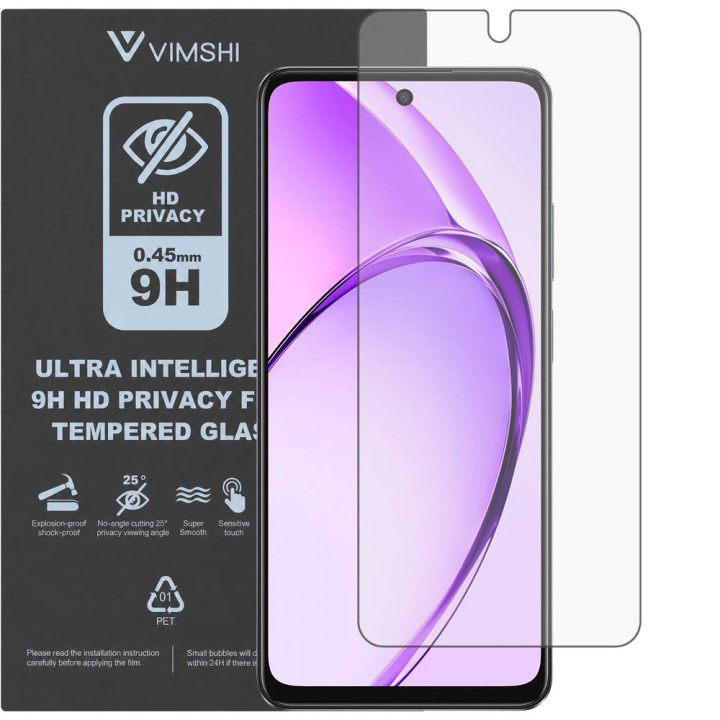 Протиударна захисна плівка антишпигун Vimshi Ultra 9H Privacy Flex для OPPO A40m