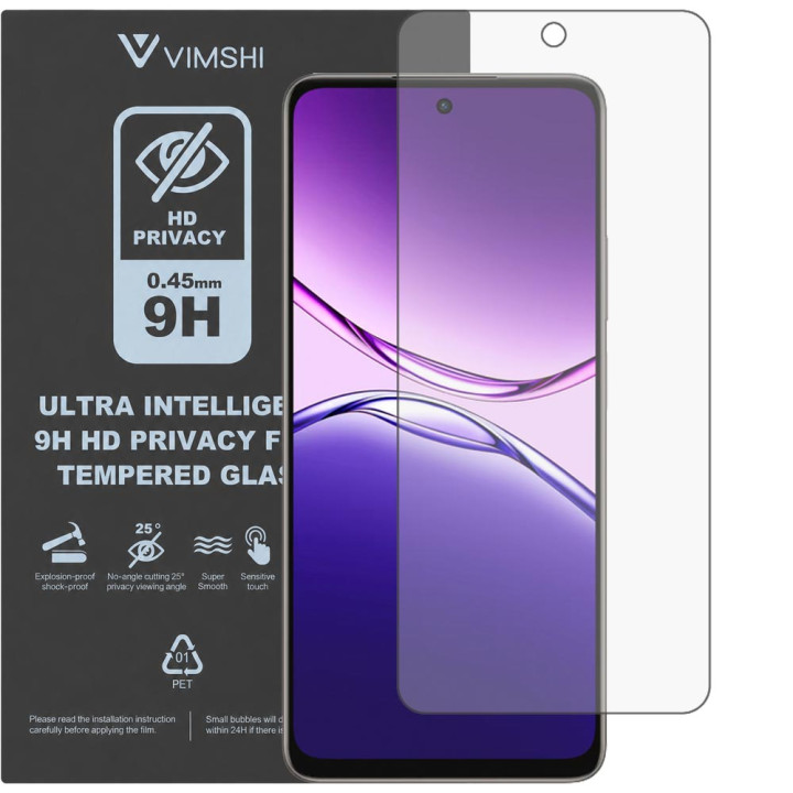 Протиударна захисна плівка антишпигун Vimshi Ultra 9H Privacy Flex для OPPO A5 Pro
