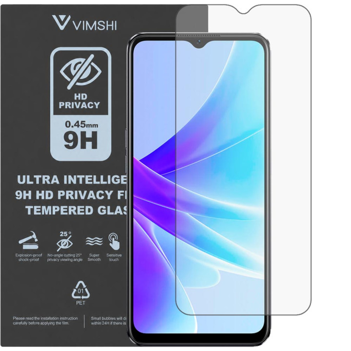 Протиударна захисна плівка антишпигун Vimshi Ultra 9H Privacy Flex для OPPO A57s