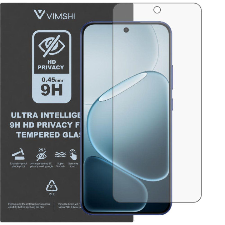 Протиударна захисна плівка антишпигун Vimshi Ultra 9H Privacy Flex для OPPO A6