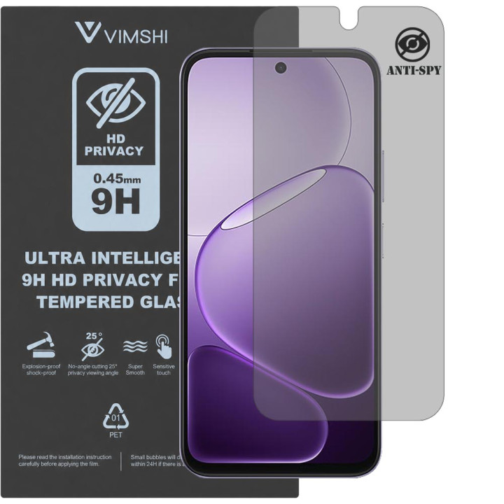 Протиударна захисна плівка антишпигун Vimshi Ultra 9H Privacy Flex для OPPO A6k