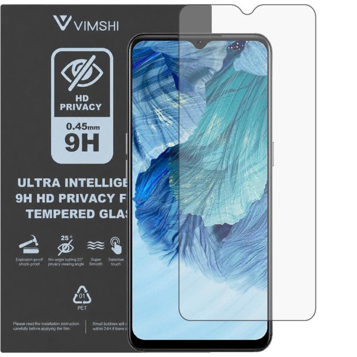 Протиударна захисна плівка антишпигун Vimshi Ultra 9H Privacy Flex для OPPO A73
