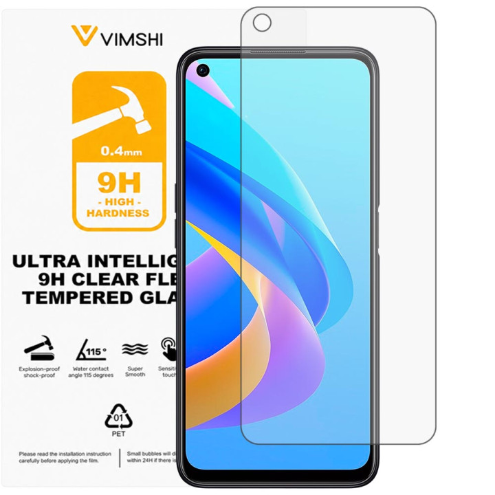Противоударная защитная пленка Vimshi Ultra 9H Clear Flex для OPPO A76