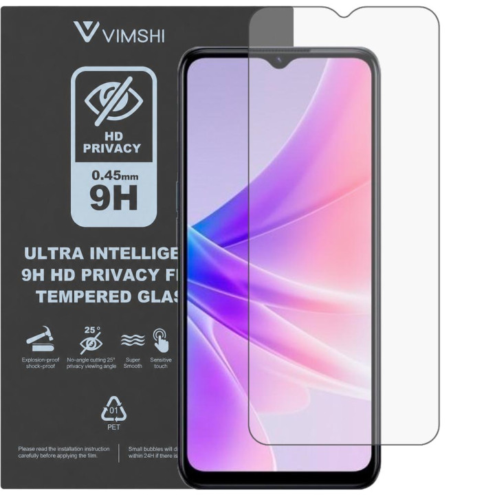 Протиударна захисна плівка антишпигун Vimshi Ultra 9H Privacy Flex для OPPO A77