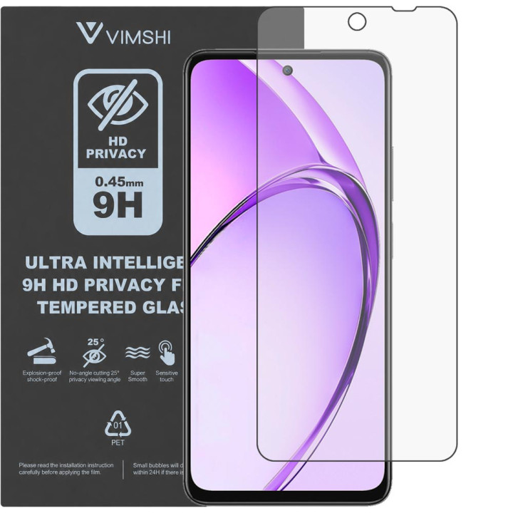 Протиударна захисна плівка антишпигун Vimshi Ultra 9H Privacy Flex для OPPO A80 5G