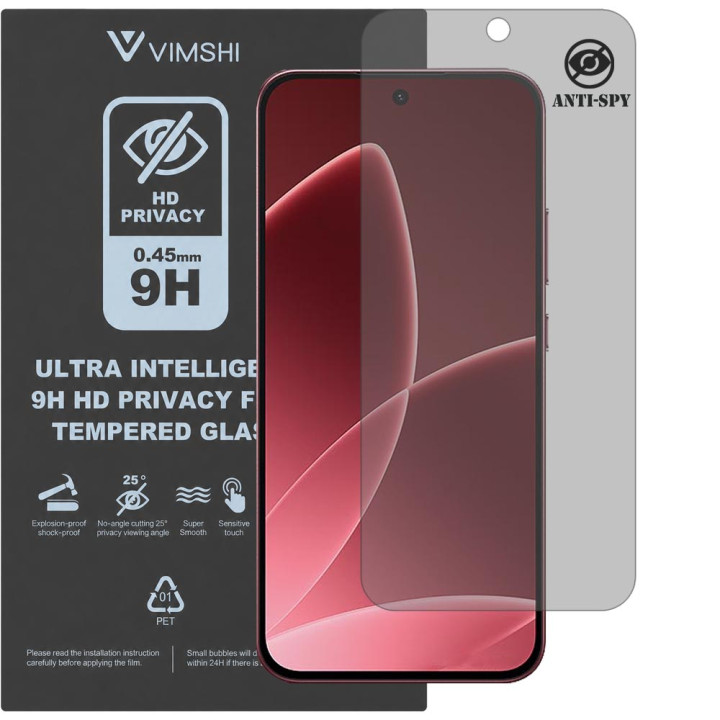 Протиударна захисна плівка антишпигун Vimshi Ultra 9H Privacy Flex для OPPO F33 Pro