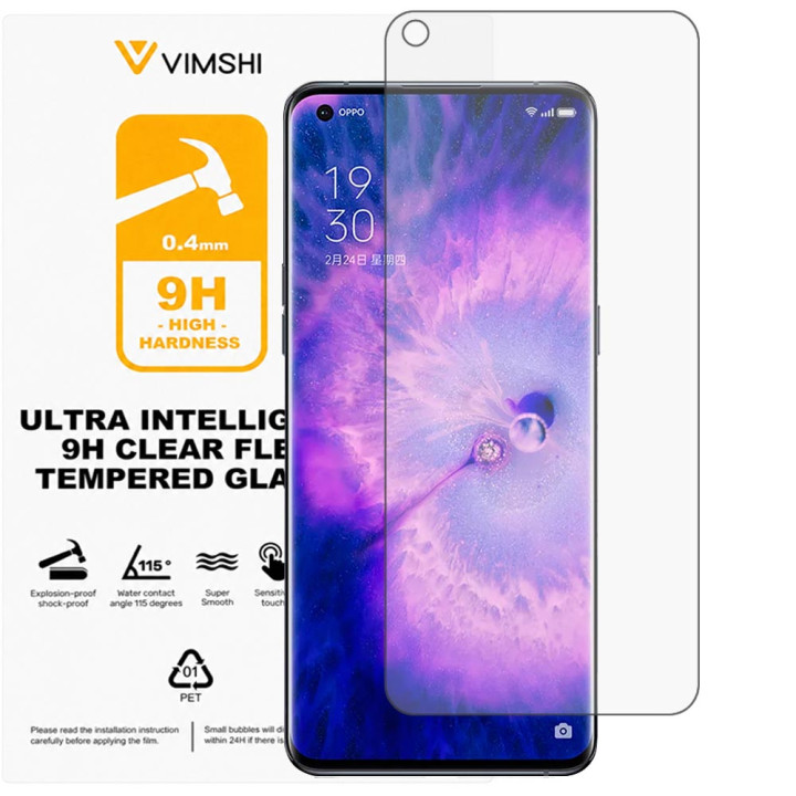 Противоударная защитная пленка Vimshi Ultra 9H Clear Flex для OPPO Find X5