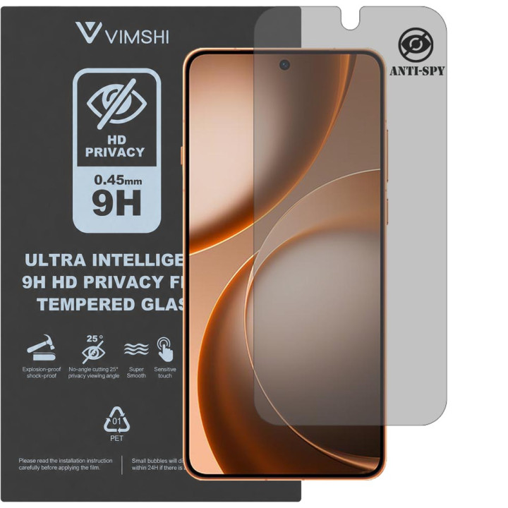 Протиударна захисна плівка антишпигун Vimshi Ultra 9H Privacy Flex для OPPO Find X9 Ultra
