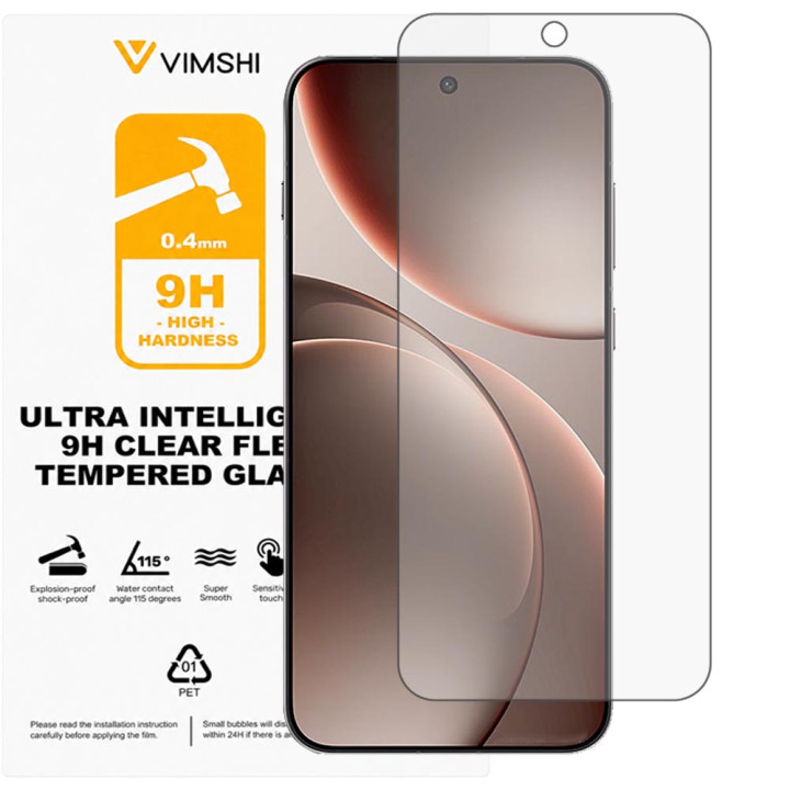 Противоударная защитная пленка Vimshi Ultra 9H Clear Flex для OPPO Find X9