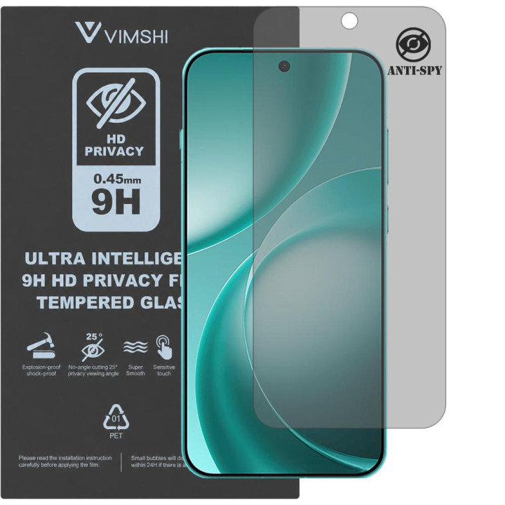 Протиударна захисна плівка антишпигун Vimshi Ultra 9H Privacy Flex для OPPO Find X9s Pro