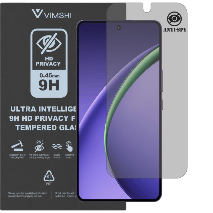 Протиударна захисна плівка антишпигун Vimshi Ultra 9H Privacy Flex для OPPO K13 Turbo Pro 5G