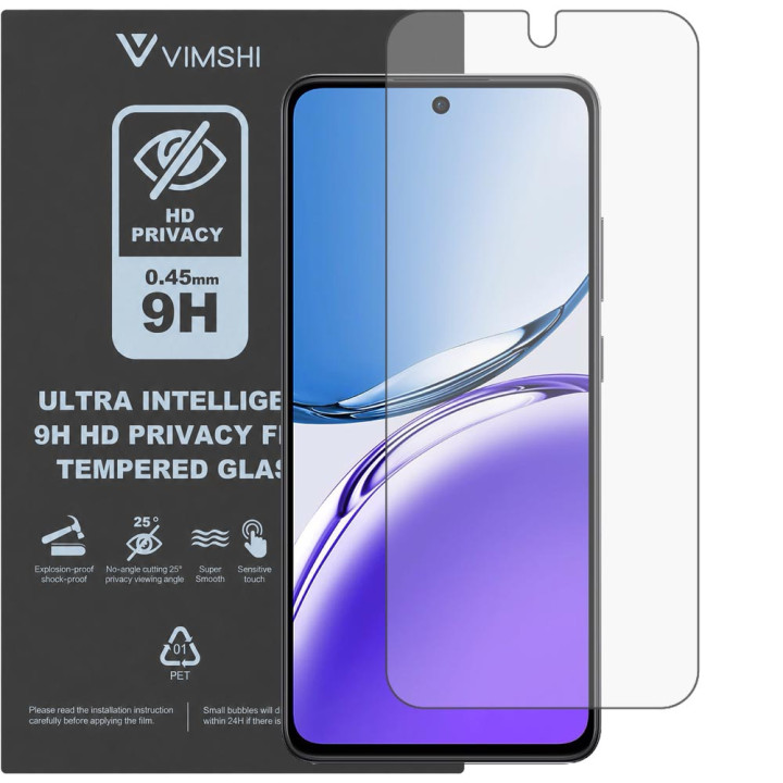 Протиударна захисна плівка антишпигун Vimshi Ultra 9H Privacy Flex для OPPO Reno12 F 5G