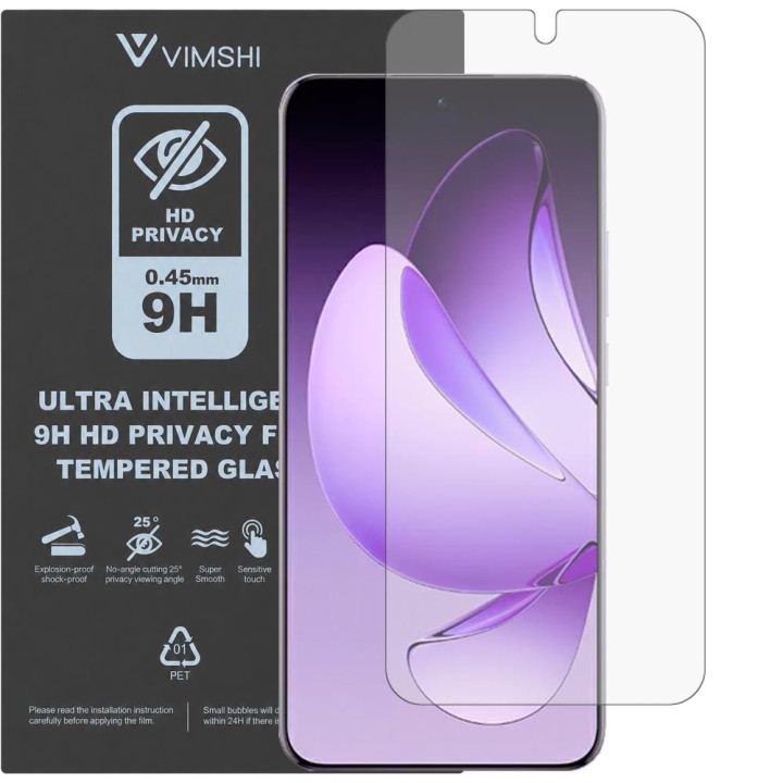 Протиударна захисна плівка антишпигун Vimshi Ultra 9H Privacy Flex для OPPO Reno13 Pro 5G