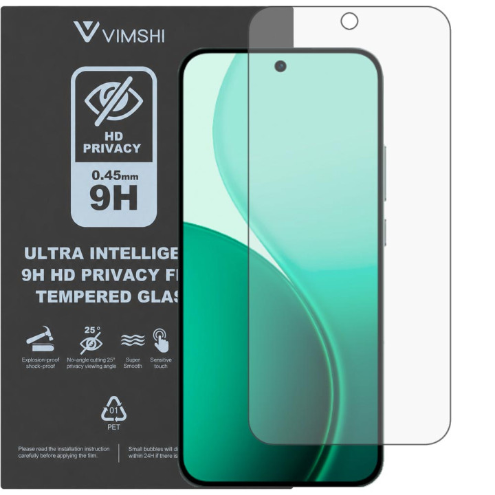 Протиударна захисна плівка антишпигун Vimshi Ultra 9H Privacy Flex для OPPO Reno14 5G
