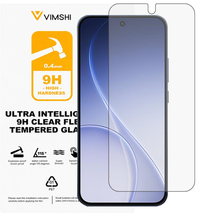 Противоударная защитная пленка Vimshi Ultra 9H Clear Flex для OPPO Reno15 F 5G