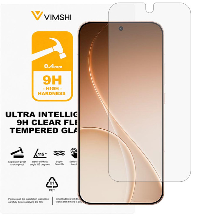 Протиударна захисна плівка Vimshi Ultra 9H Clear Flex для OPPO Reno15 Pro Max