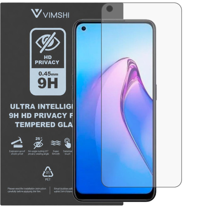 Протиударна захисна плівка антишпигун Vimshi Ultra 9H Privacy Flex для OPPO Reno8 5G