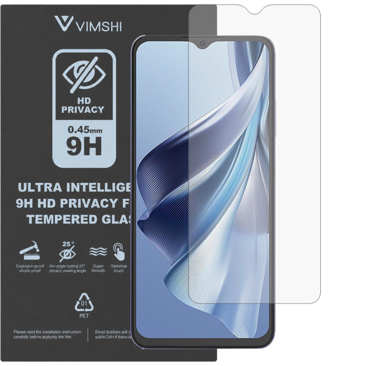 Протиударна захисна плівка антишпигун Vimshi Ultra 9H Privacy Flex для Oscal Flat 2