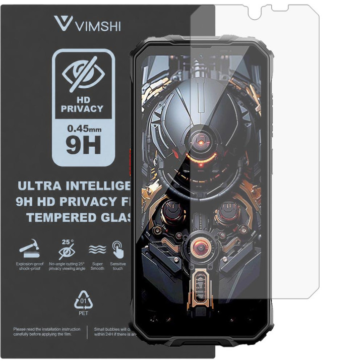 Противоударная защитная пленка антишпион Vimshi Ultra 9H Privacy Flex для Oscal Marine 2