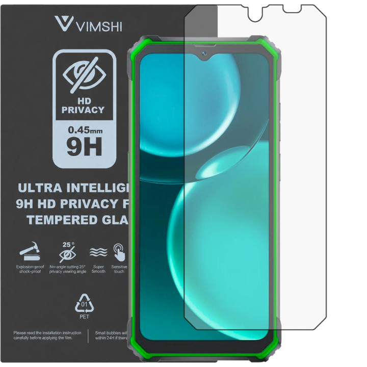 Протиударна захисна плівка антишпигун Vimshi Ultra 9H Privacy Flex для Oscal S80