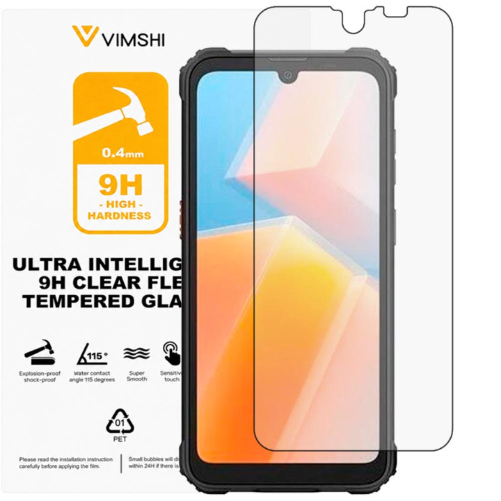Противоударная защитная пленка Vimshi Ultra 9H Clear Flex для Blackview Oscal S70 Pro