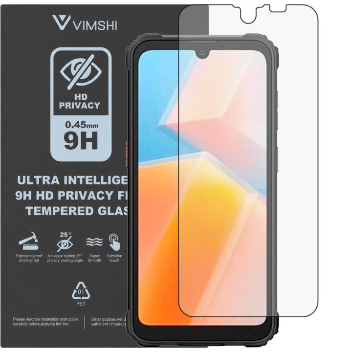Протиударна захисна плівка антишпигун Vimshi Ultra 9H Privacy Flex для Oscal S70 Pro